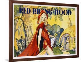 Red Riding Hood Color Print-null-Framed Giclee Print