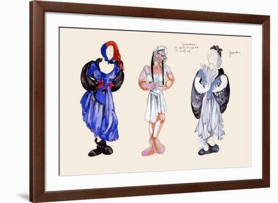 Red Riding Hood Grandmother-Zelda Fitzgerald-Framed Art Print