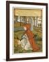 Red Riding Hood Makes a Pretty Nosegay with Wild Flowers from the Glade-Walter Crane-Framed Art Print