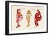 Red Riding Hood paper Doll-Zelda Fitzgerald-Framed Art Print