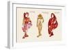 Red Riding Hood paper Doll-Zelda Fitzgerald-Framed Art Print