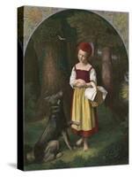 Red Riding Hood: 'Rothkaeppchen'-Eduard Steinbruck-Stretched Canvas