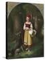 Red Riding Hood: 'Rothkaeppchen'-Eduard Steinbruck-Stretched Canvas