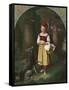Red Riding Hood: 'Rothkaeppchen'-Eduard Steinbruck-Framed Stretched Canvas