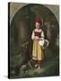 Red Riding Hood: 'Rothkaeppchen'-Eduard Steinbruck-Stretched Canvas