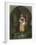 Red Riding Hood: 'Rothkaeppchen'-Eduard Steinbruck-Framed Giclee Print