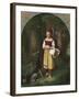 Red Riding Hood: 'Rothkaeppchen'-Eduard Steinbruck-Framed Giclee Print