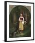 Red Riding Hood: 'Rothkaeppchen'-Eduard Steinbruck-Framed Giclee Print