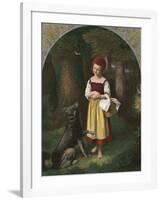 Red Riding Hood: 'Rothkaeppchen'-Eduard Steinbruck-Framed Giclee Print