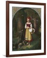 Red Riding Hood: 'Rothkaeppchen'-Eduard Steinbruck-Framed Giclee Print