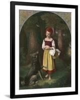 Red Riding Hood: 'Rothkaeppchen'-Eduard Steinbruck-Framed Giclee Print