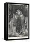 Red Riding Hood Smiles Down on the Wolf. the Wolf Shows His Teeth in Reply-null-Framed Stretched Canvas