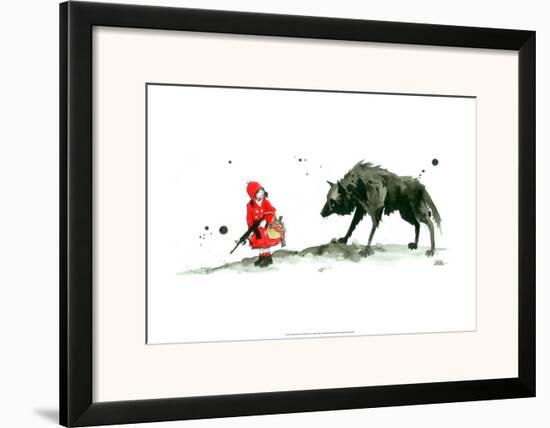 Red Riding Hood-Lora Zombie-Framed Art Print
