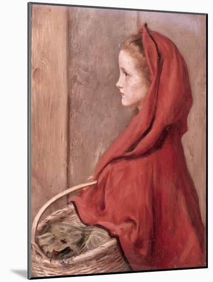 Red Riding Hood-John Everett Millais-Mounted Giclee Print