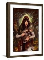 Red Riding Hood-Lantern Press-Framed Art Print