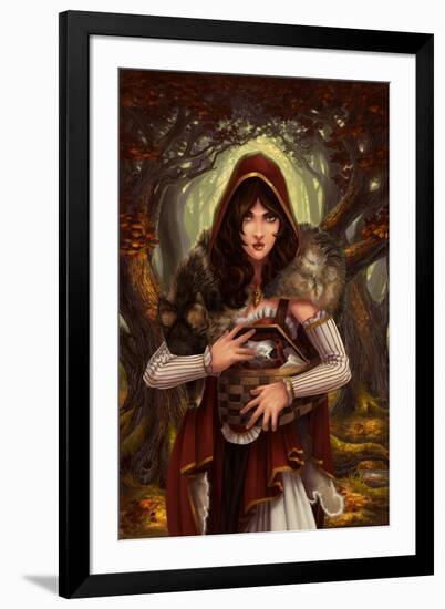 Red Riding Hood-Lantern Press-Framed Art Print