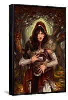 Red Riding Hood-Lantern Press-Framed Stretched Canvas