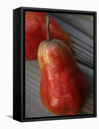 Red Ripe Pear II-Nicole Katano-Framed Stretched Canvas