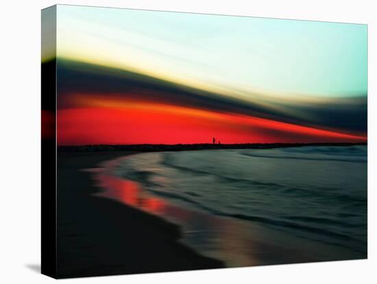 Red Ripple-Josh Adamski-Stretched Canvas