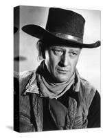 RED RIVER, 1948 directed by HOWARD HAWKS John Wayne (b/w photo)-null-Stretched Canvas