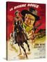 Red River, French Movie Poster, 1948-null-Stretched Canvas