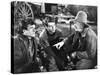 Red River, from Left: Noah Beery Jr., Montgomery Clift, Walter Brennan, 1948-null-Stretched Canvas