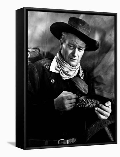 Red River, John Wayne, 1948-null-Framed Stretched Canvas