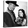 Red River, John Wayne, Joanne Dru, 1948-null-Stretched Canvas