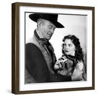 Red River, John Wayne, Joanne Dru, 1948-null-Framed Photo