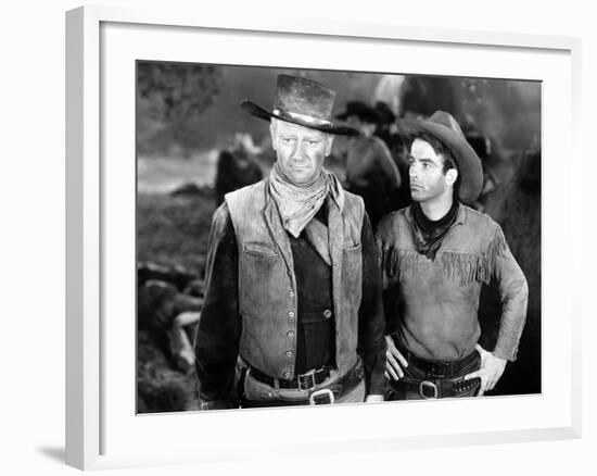 Red River, John Wayne, Montgomery Clift, 1948-null-Framed Photo