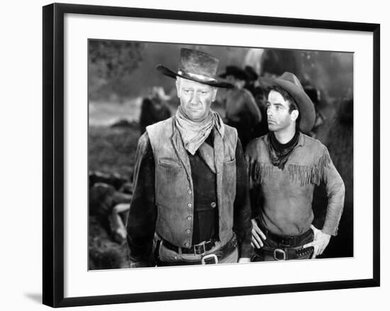 Red River, John Wayne, Montgomery Clift, 1948-null-Framed Photo