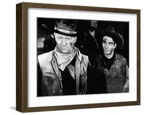 Red River, John Wayne, Montgomery Clift, 1948-null-Framed Photo