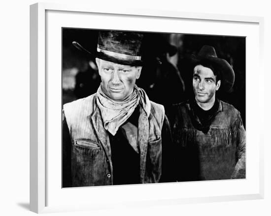 Red River, John Wayne, Montgomery Clift, 1948-null-Framed Photo