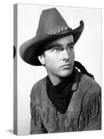 Red River, Montgomery Clift, 1948-null-Stretched Canvas