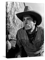 Red River, Montgomery Clift, 1948-null-Stretched Canvas