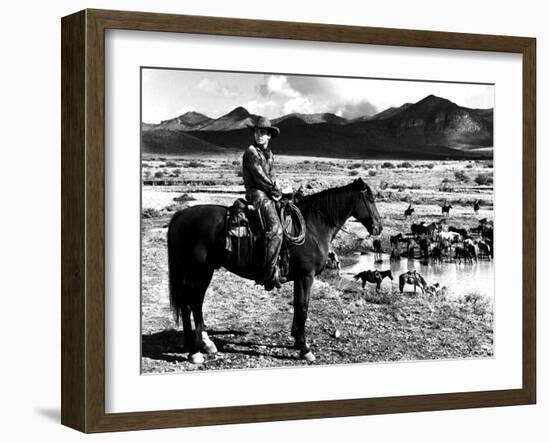 Red River, Montgomery Clift, 1948-null-Framed Photo