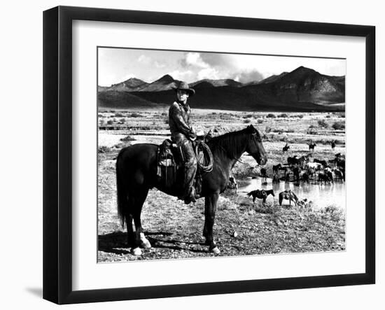 Red River, Montgomery Clift, 1948-null-Framed Photo