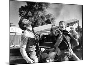Red River, Montgomery Clift, John Wayne, 1948-null-Mounted Photo