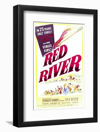 Red River - Movie Poster Reproduction-null-Framed Photo