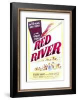 Red River - Movie Poster Reproduction-null-Framed Photo