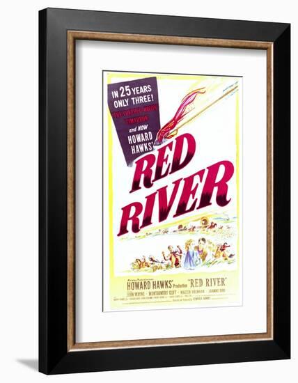 Red River - Movie Poster Reproduction-null-Framed Photo