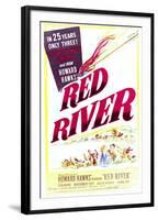 Red River - Movie Poster Reproduction-null-Framed Photo