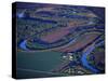 Red River of the North Aerial, near Fargo, North Dakota, USA-Chuck Haney-Stretched Canvas