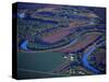 Red River of the North Aerial, near Fargo, North Dakota, USA-Chuck Haney-Stretched Canvas