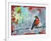 Red Robin Love Letters Art Painting-Blenda Tyvoll-Framed Art Print