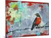 Red Robin Love Letters Art Painting-Blenda Tyvoll-Mounted Art Print