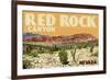 Red Rock Canyon - Las Vegas, Nevada-Lantern Press-Framed Art Print