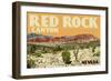 Red Rock Canyon - Las Vegas, Nevada-Lantern Press-Framed Art Print