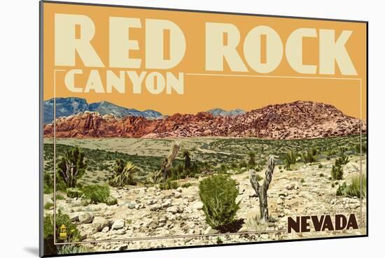 Red Rock Canyon - Las Vegas, Nevada-Lantern Press-Mounted Art Print
