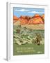 Red Rock Canyon National Conservation Area-Bureau of Land Management-Framed Art Print